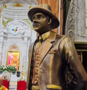 Alcalde Giancarlo Di Martino recibe la imagen de San Dr. José Gregorio Hernández en la Basílica