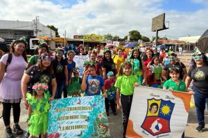 Escolares del Municipio San Francisco realizaron la “1era caminata en honor a nuestra Madre Tierra”