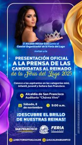 San Francisco presenta a sus candidatas al reinado de la Feria del Lago 2025